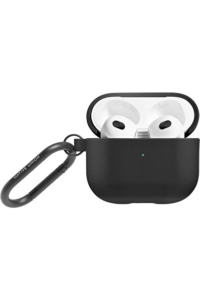 Native Union Roam Case for AirPods (3rd Gen) – Smooth Minimalist Case with Clip (Black)