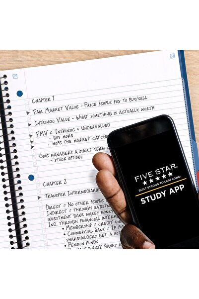 Generic Five Star Advance 3-Subject Spiral Notebook, College Ruled, 150 Sheets (300 Pages), 11 x 8.5 in, Pac