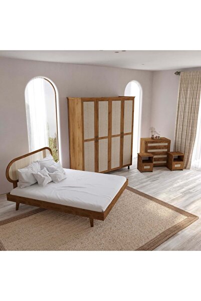 RENAZZO Padova Ceviz Hazeran Yatak Odası Seti