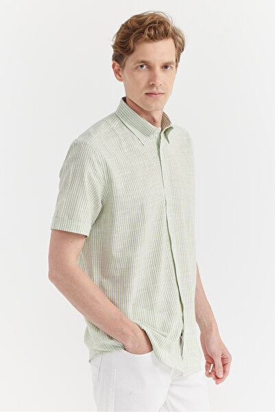 PAULMARK Ανδρικό κοντομάνικο πουκάμισο κανονικού σχήματος