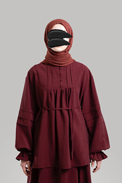 Lemaye Ribbed Tenselsoft Tunic - Burgundy