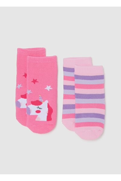 Ovs Girls' Multicolor Cotton Stretch Socks