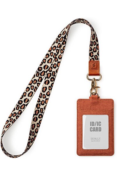 Generic SENLLY Lanyard Badge Holder with 2 Card Slots and 1 Clear ID Window (Unisex)