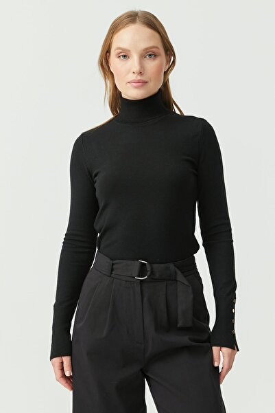 PAULMARK Women's Full Turtleneck Slim Knit Sweater