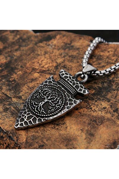 Viking Nordic Mythology Raven Tree of Life S+ Quality 316L Stainless Steel Non-Tarnish Necklace