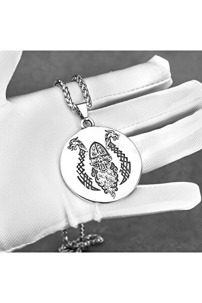 Viking Nordic Mythology Design S+ Quality 316L Stainless Tarnish Free Steel Necklace
