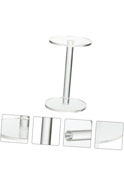 Slasa Acrylic Watch Display Rack Wristwatch Holder Simple Design 7.5x7.5x13.8 cm