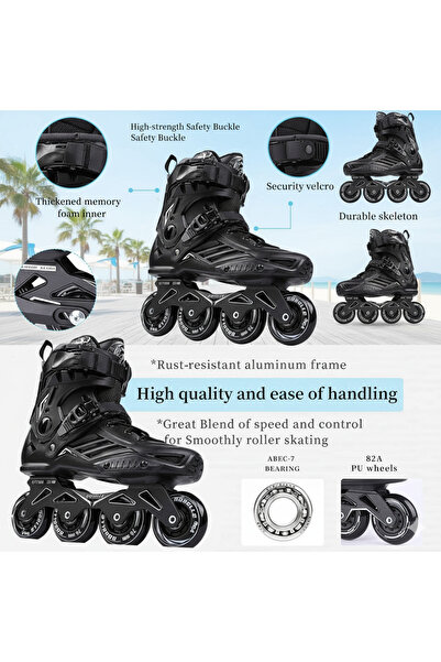 Ehi Inline Skates for Adults and Men, Professional Roller Skates with Ankle Support for Girls and Boys