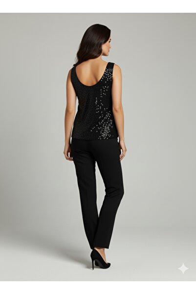 Efour Sequin Sequin Blouse