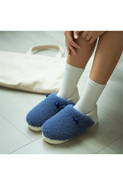 OEM Fluffy and warm slippers for women, cheerful slippers with funny design, H46