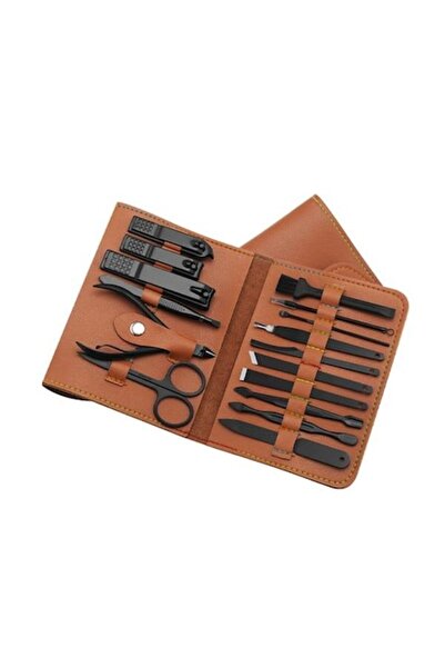 NetScroll ManiStar 16-piece manicure and pedicure set, NetScroll, stainless steel