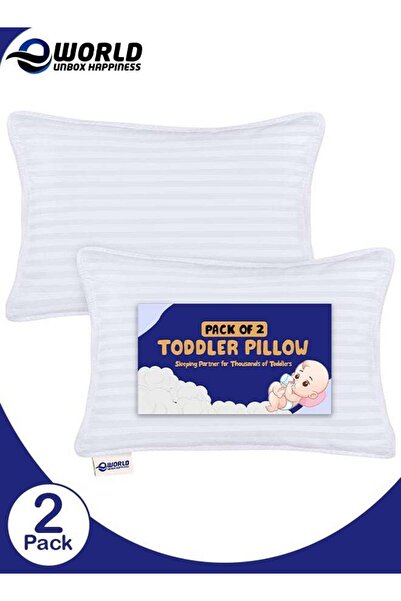 Eworld Toddler Baby Sleeping Pillows, Pack of 2, White