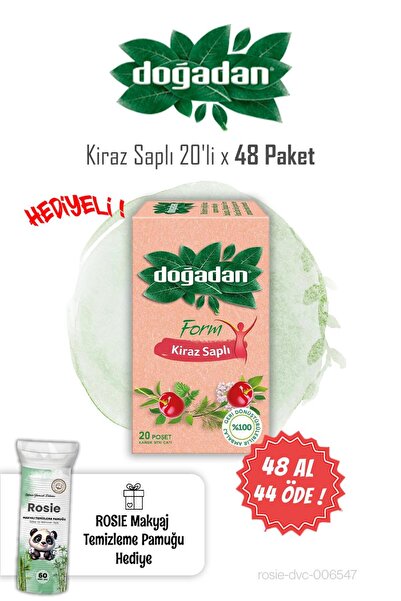 Doğadan 20 علبة شاي بمقبض الكرز، اشترِ 48 واحصل على 44 مجانًا، وروزي باموك