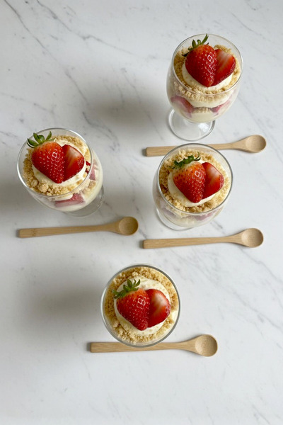 Kitchen Life Set of 4 Mini Bamboo Spoons Natural Bamboo Dessert and Presentation Spoon