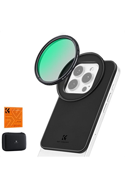 K&F CONCEPT 6.1 inch Magnetic Adaptör ( 67mm ) + CPL Filtreli iPhone Uyumludur