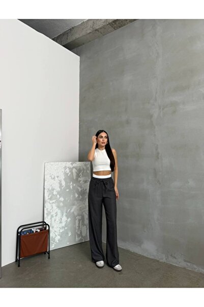 MIZUKI Striped Tied Pants