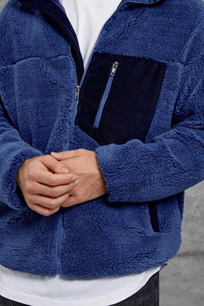 NOMARC Синій LNS CEP ДЕТАЛЬНИЙ ПУШОВИЙ ПАЛЬТО