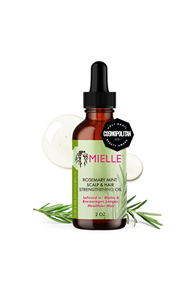 mielle organics Rosemary & Mint Hair Oil, Split Ends & Dry Scalp Treatment - ...