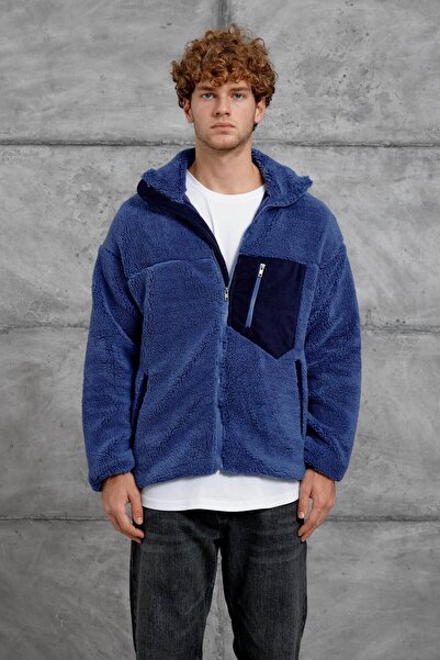 NOMARC Синій LNS CEP ДЕТАЛЬНИЙ ПУШОВИЙ ПАЛЬТО