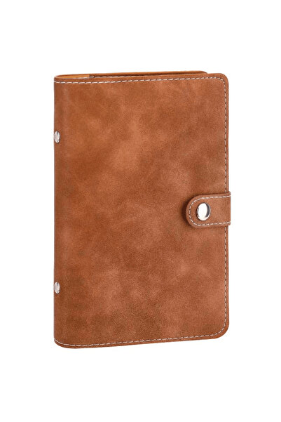 OEM A6 Notebook Organizer Made of Eco-Leather with 6 Binding Rings, 12 PVC Bags and Labels