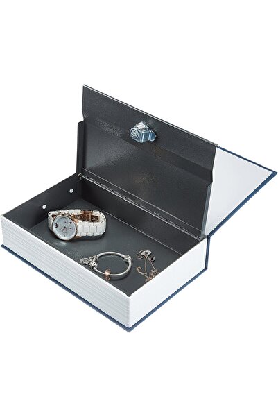 Amazon basics Book Safe, Key Lock, Blue