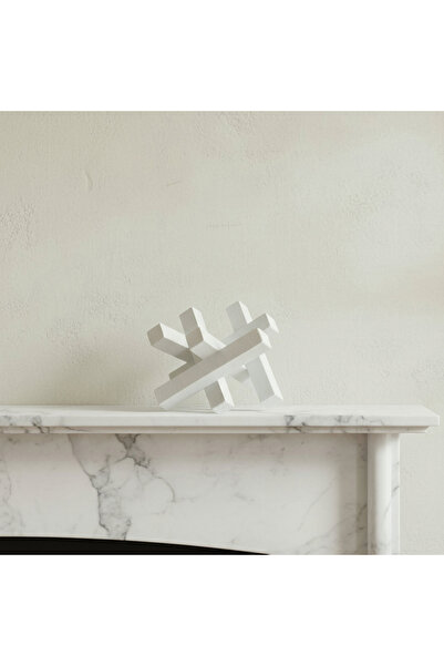 Generic قطعة ديكور طاولة من مادة البولي ريزين الخضراء بتصميم رخامي - 20×20×20 سم