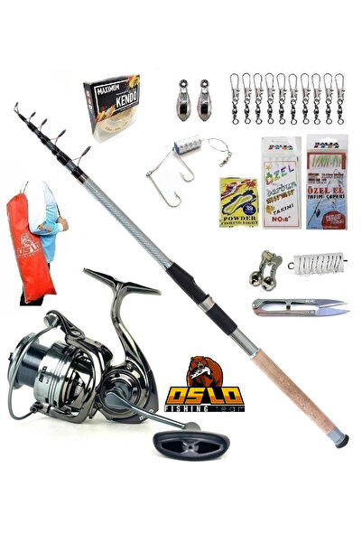 Oslo Next 4000 270cm 60-120gr Remixon Carbo-x Kıyı Tele Spin Olta Takımı Seti