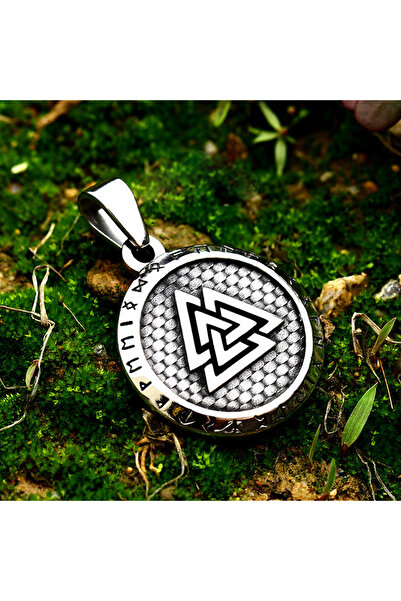 Viking Nordic Mythology Design S+ Quality 316L Stainless Tarnish Free Steel Necklace
