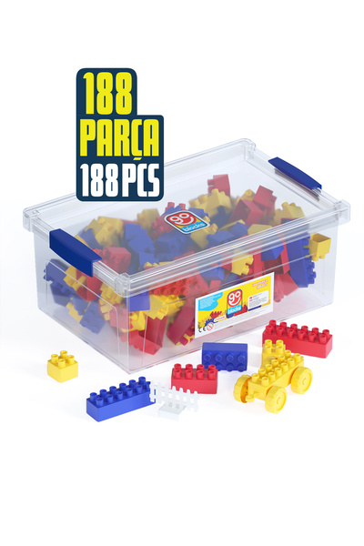 Go Toys Go blocks 188 Parça Saklama Kutulu Yapı inşa Seti yapı blok seti