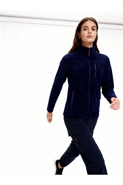 Dechers Women's Extreme Windproof Outdoor Full Zip Fleece Jacket with Pockets W223
