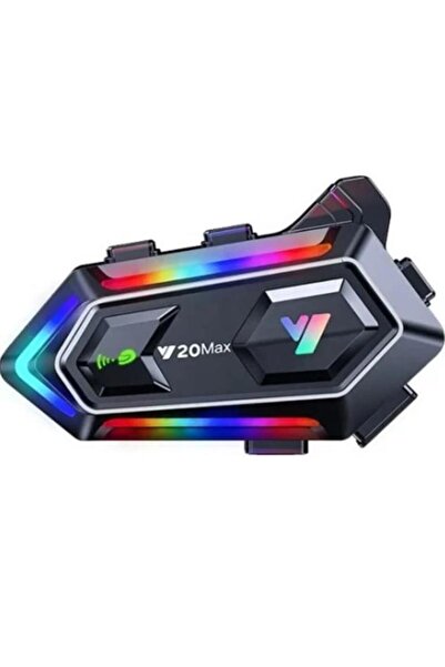 Mi7a V20 Max Wireless Intercom Akıllı Motosiklet Kask Kulaklığı (300 Metreye ...