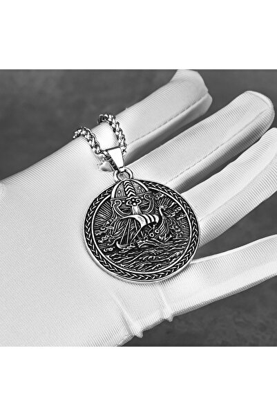 Viking Nordic Mythology Design S+ Quality 316L Stainless Tarnish Free Steel Necklace