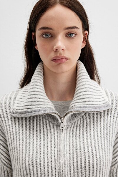 Mavi Kadın Ekru Triko Hırka 1710806-86426