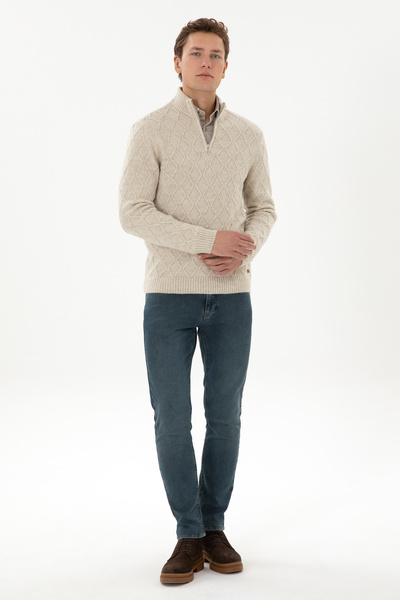 U.S. Polo Assn. Men's Stone Sweater 50315035-Vr049