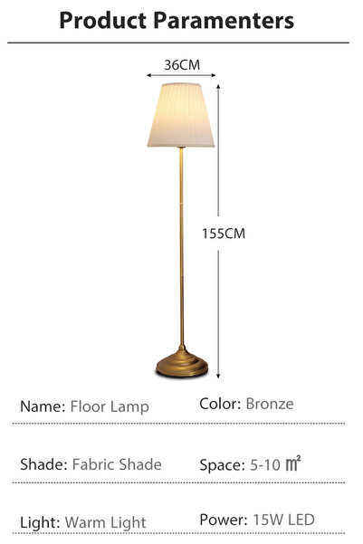 Generic DIDA Floor Lamp With Warm Light 15 Watt Combination Multicolour