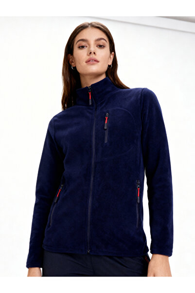 Dechers Women's Extreme Windproof Outdoor Full Zip Fleece Jacket with Pockets W223