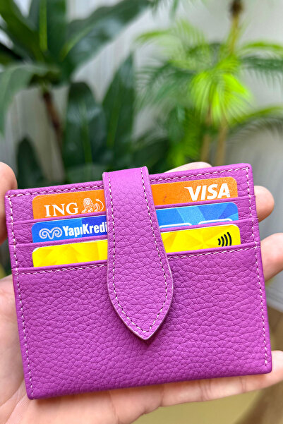 CüzCan Flora Fuchsia Genuine Leather Women's Wallet Polite, Stylish and Convenient