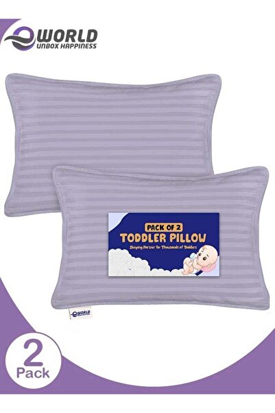 Eworld Toddler Baby Sleeping Pillows Pack of 2 - Lilac