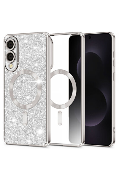Samsung Θήκη MagSafe για Galaxy S25 Edge S937, Techsuit, Πολυτελές Γκλίτερ, Α...