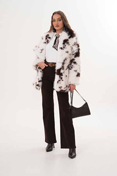 NAVY Belted Wide Collar Midiboy Coat