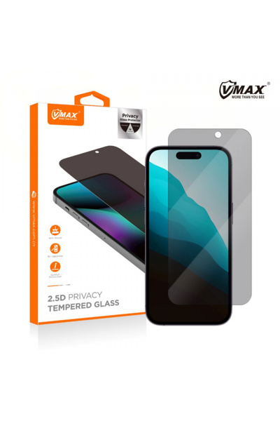 Apple Προστατευτικό οθόνης Vmax Privacy για iPhone 16 Pro Max, σκληρυμένο γυα...