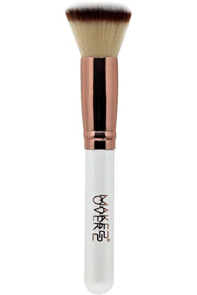 Make Over 22 cosmetics MAKE OVER22 BBR001 Foundation Brush, White/Rose Gold