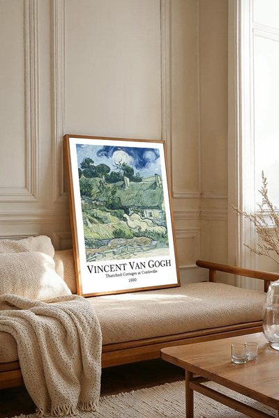 Dekorsiahome Πίνακας ζωγραφικής στο σαλόνι κουζίνας με ξύλινο πλαίσιο μονοκόμ...