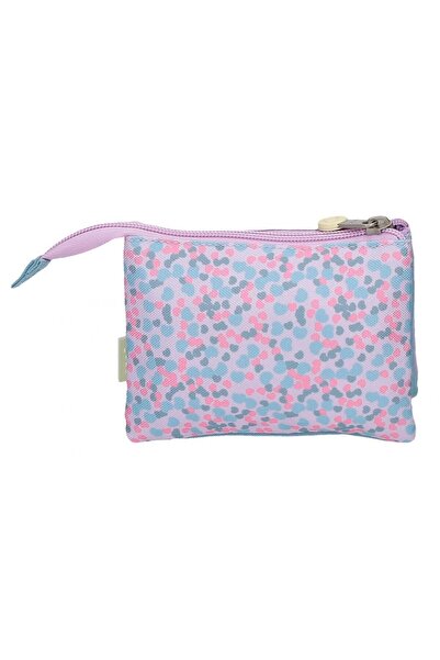 Enso Girls' wallet, Cute Girl, 3 compartments, lilac, 14x10x5 cm