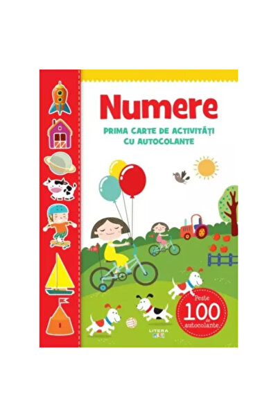 Litera Numere. Prima carte de activități cu autocolante