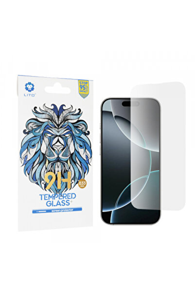Apple Lito Classic протектор за екран за iPhone 16 Pro, закалено стъкло, пълн...