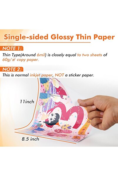 Generic Koala Paper Glossy Inkjet Paper 21.6 × 27.9 cm, 100 Sheets, 115 g/m²