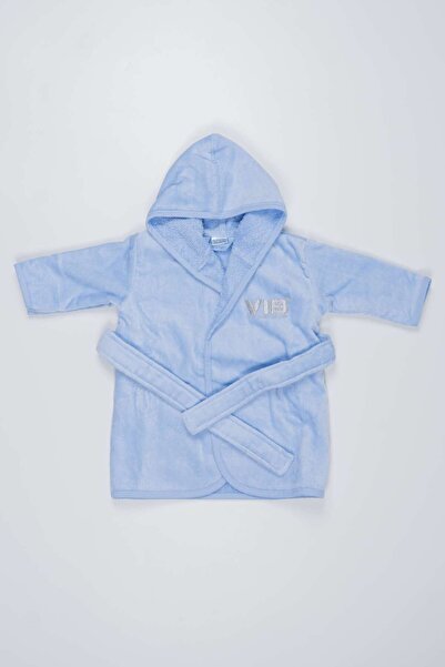 BELLA BOHEMS 100% قطن بغطاء رأس رداء حمام للأطفال مقاس 62-68 سم