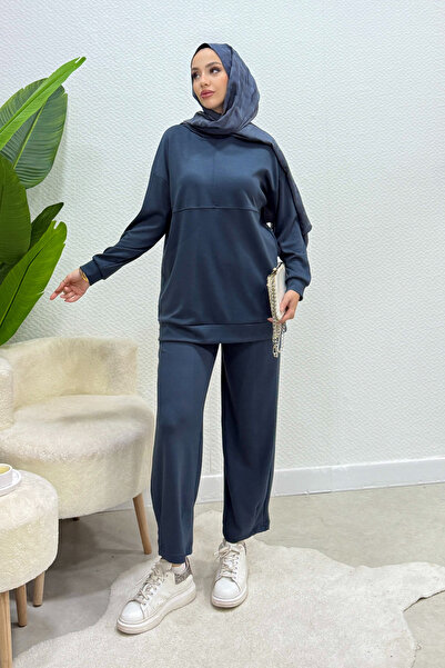 Tesettür Diyarı بدلة حجاب مارس بغطاء رأس من قماش مودال - مدخن