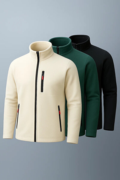 COMBİNE MİCHAİL Men's Premium Full Zip 3-Piece Sweatshirt